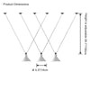WOMO Small Cone Pendant Light-WM2298 thumbnail