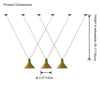 WOMO Small Cone Pendant Light-WM2298 thumbnail