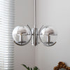 WOMO 1920s Chrome Glass Chandelier-WM2306 thumbnail