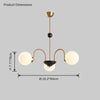 WOMO Frosted Glass Globe Chandelier-WM2304 thumbnail