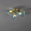 WOMO Peacock Blue Art Glass Chandelier-WM2213 thumbnail