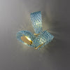 WOMO Peacock Art Glass Wall Sconce-WM6095 thumbnail