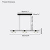 WOMO Black Linear Chandelier-WM2222 thumbnail