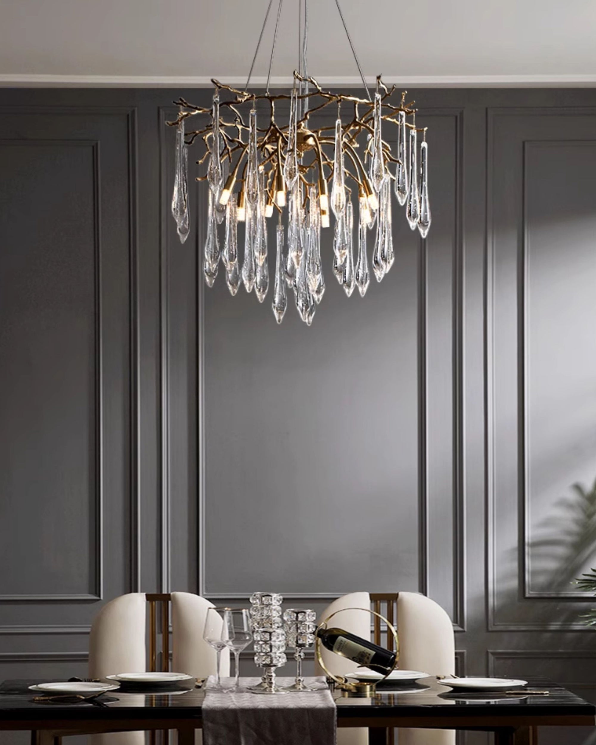 WOMO Raindrop Crystal Chandelier-WM3045