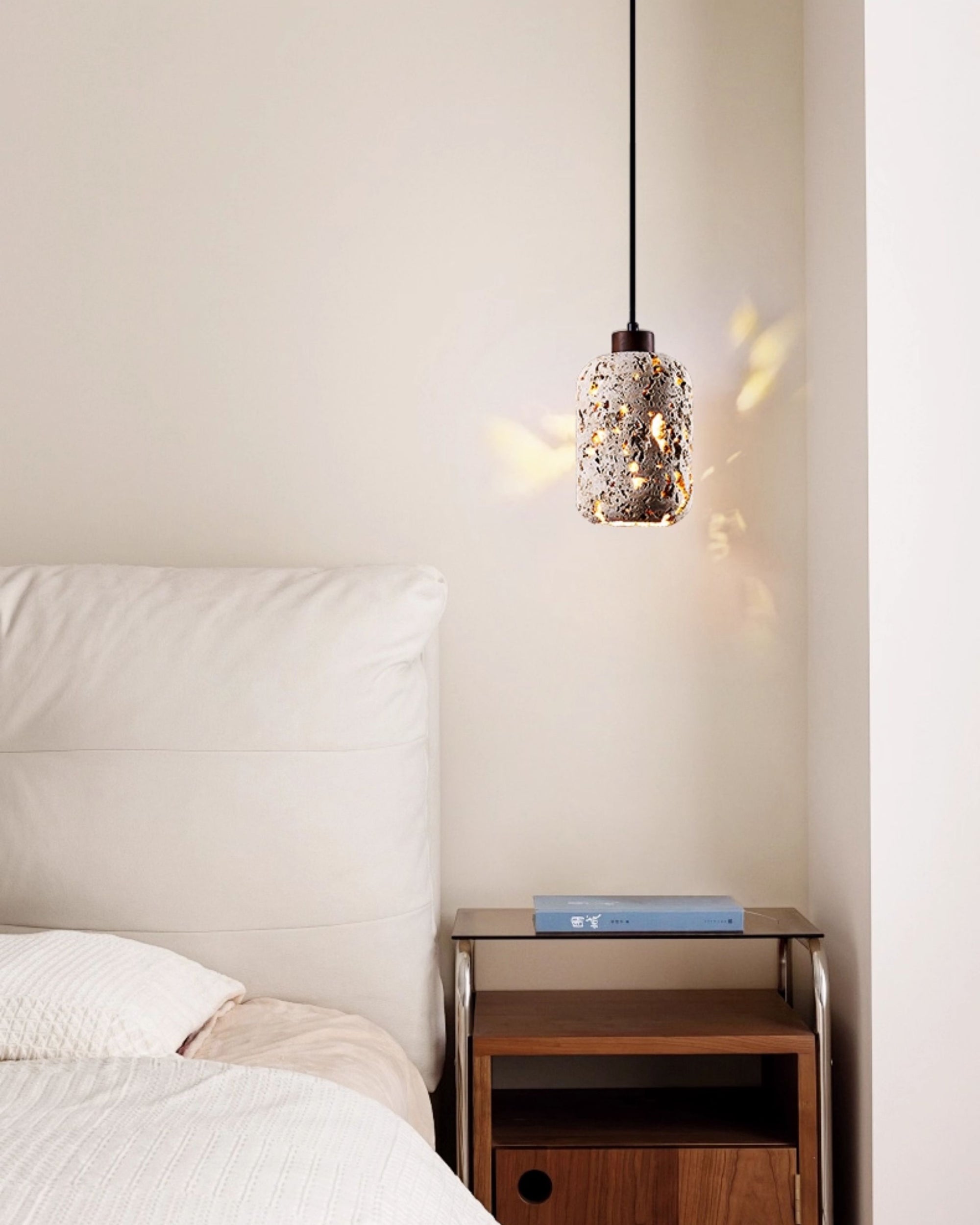 WOMO Wabi Sabi Travertine Pendant Light-WM3060