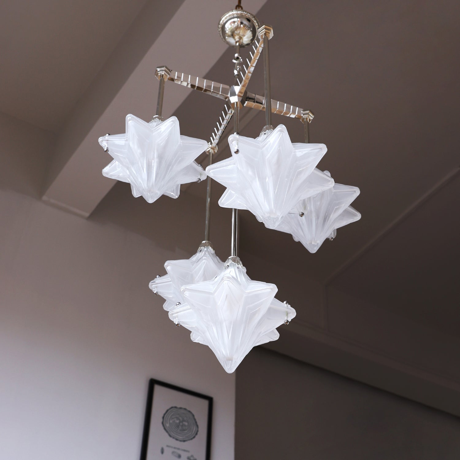 WOMO Multi Star Glass Chandelier-WM3083