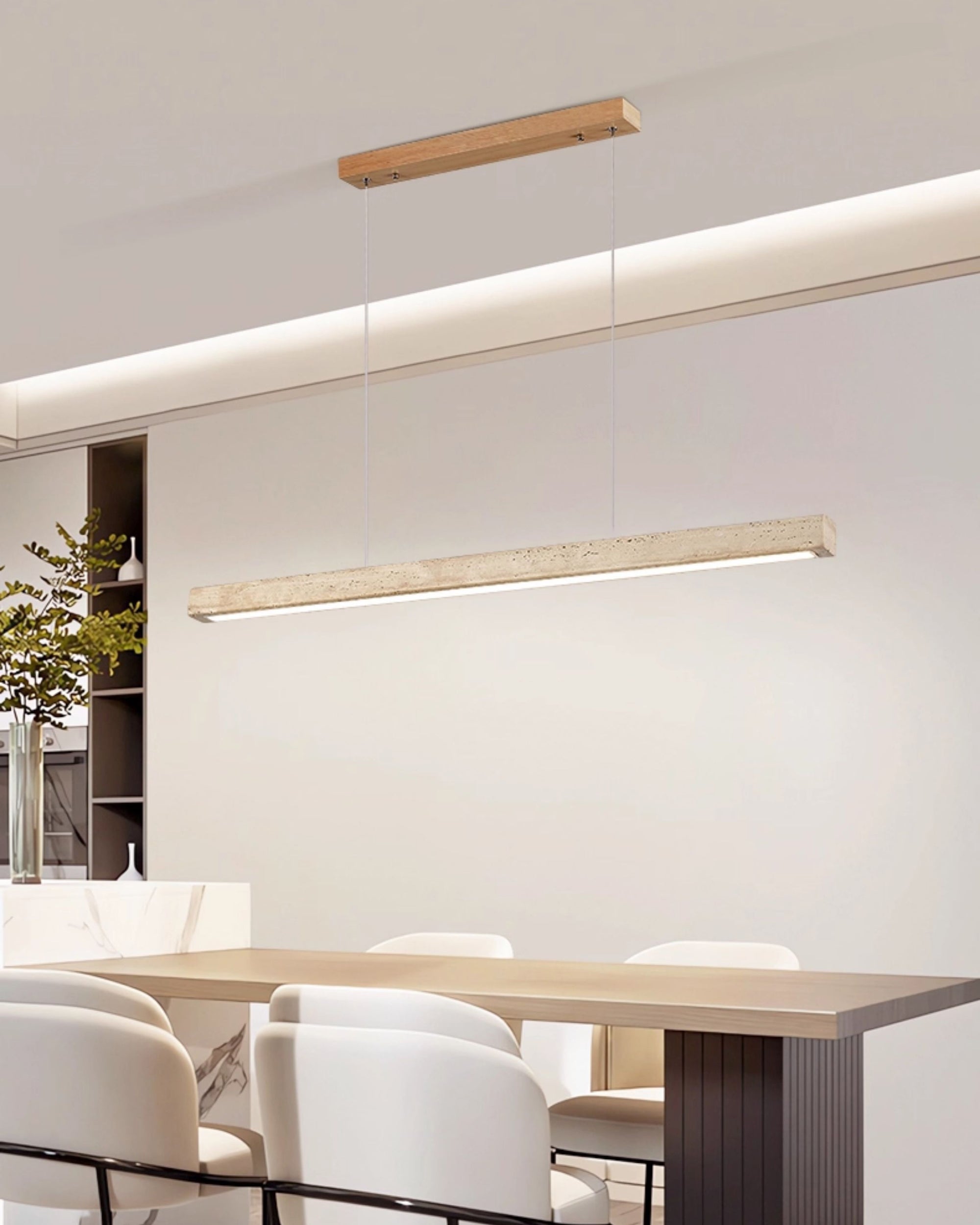 WOMO Linear Travertine Pendant Light-WM3086