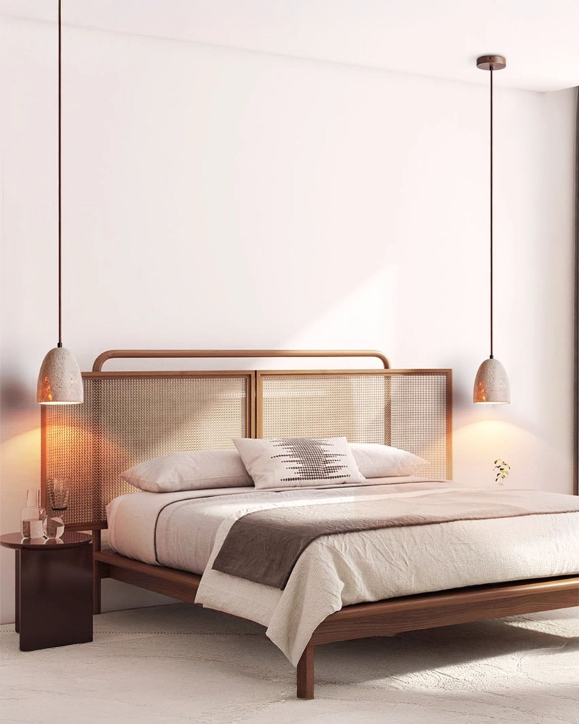 WOMO Dome Travertine Pendant Light-WM3098