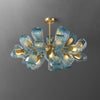 WOMO Peacock Blue Art Glass Chandelier-WM2213 thumbnail