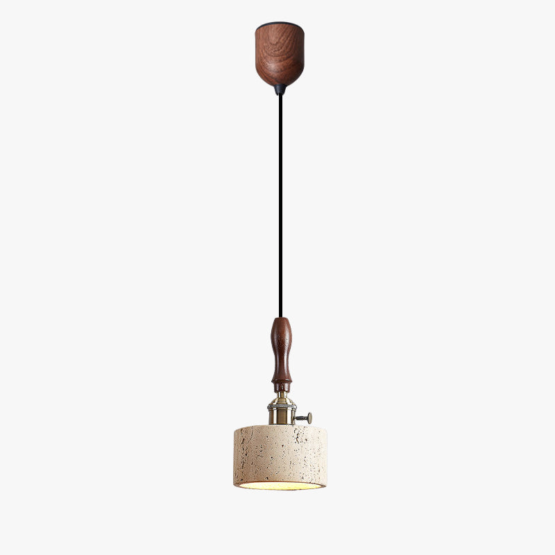 WOMO Travertine Drum Pendant Light - WM3103