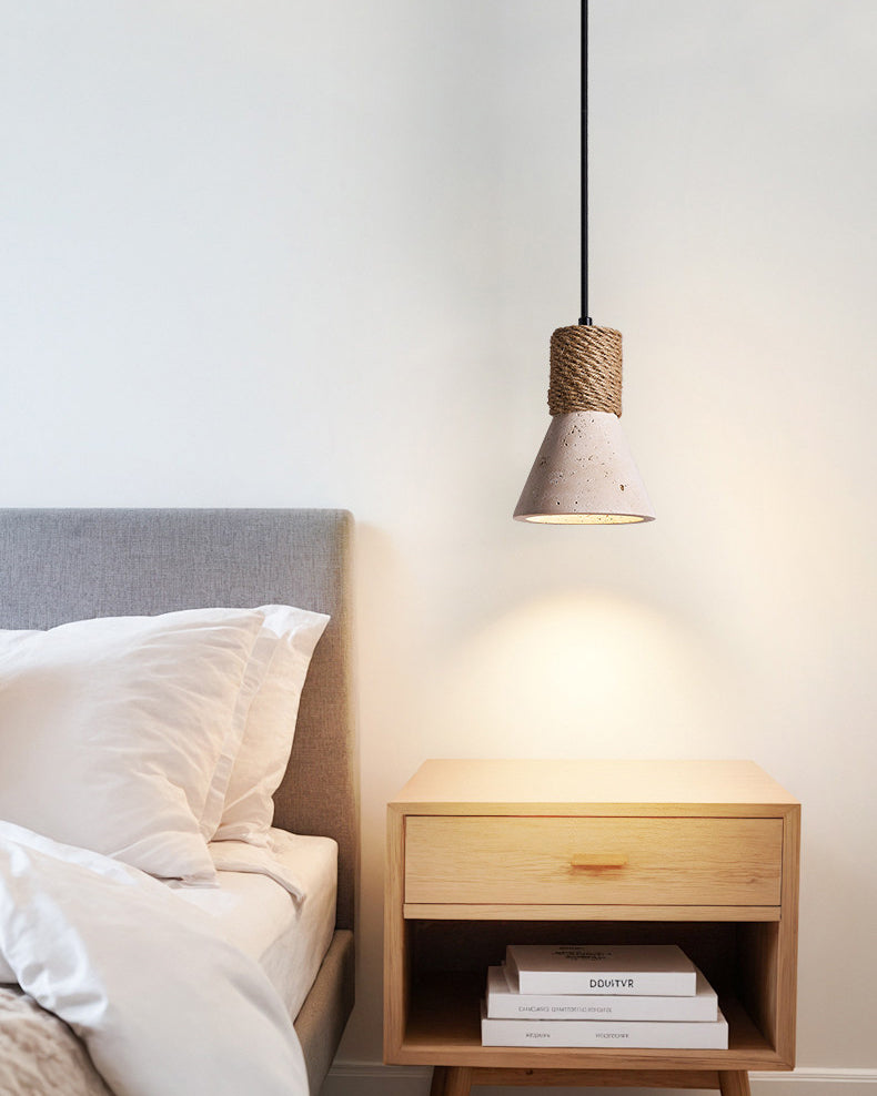 WOMO Travertine Cone Pendant Light - WM3106