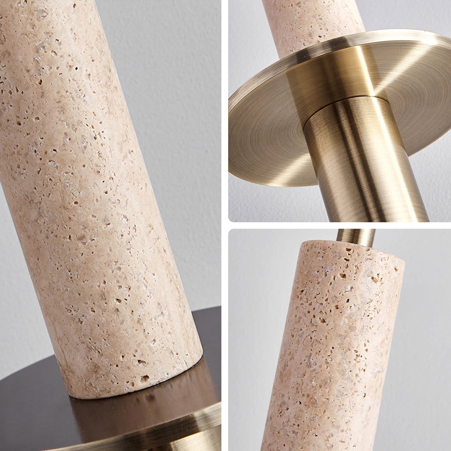 WOMO Travertine Long Cylinder Pendant Light - WM3110