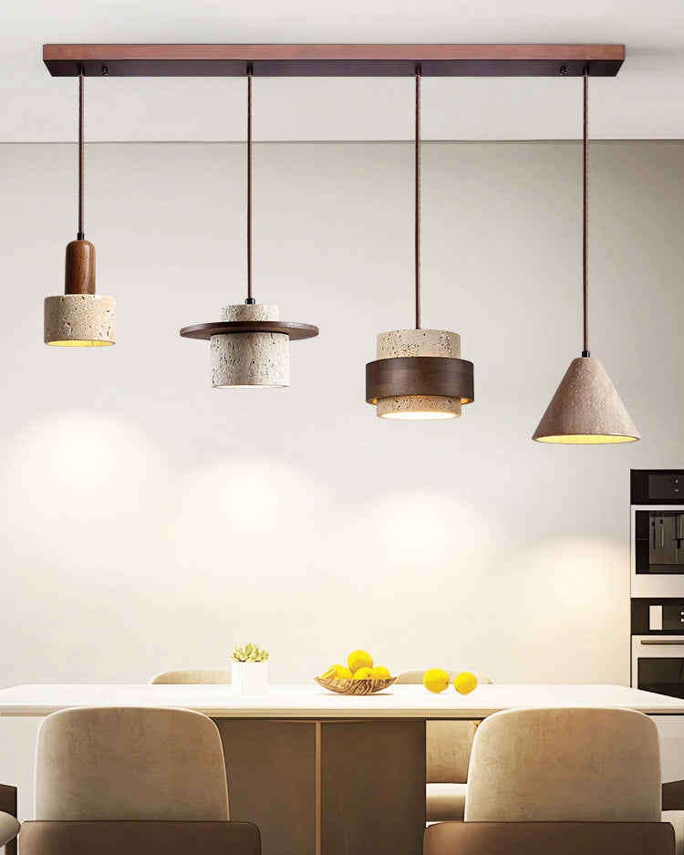 WOMO Multiple Combinations Travertine Pendant Light-WM3113