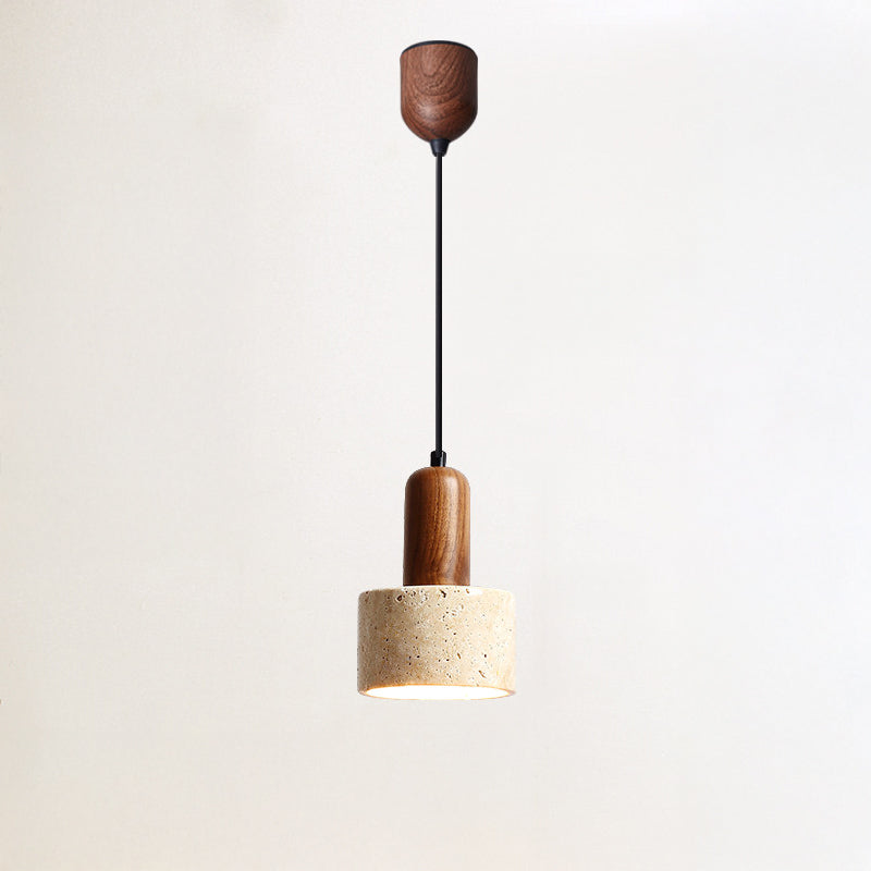 WOMO Travertine Drum Pendant Light - WM3121