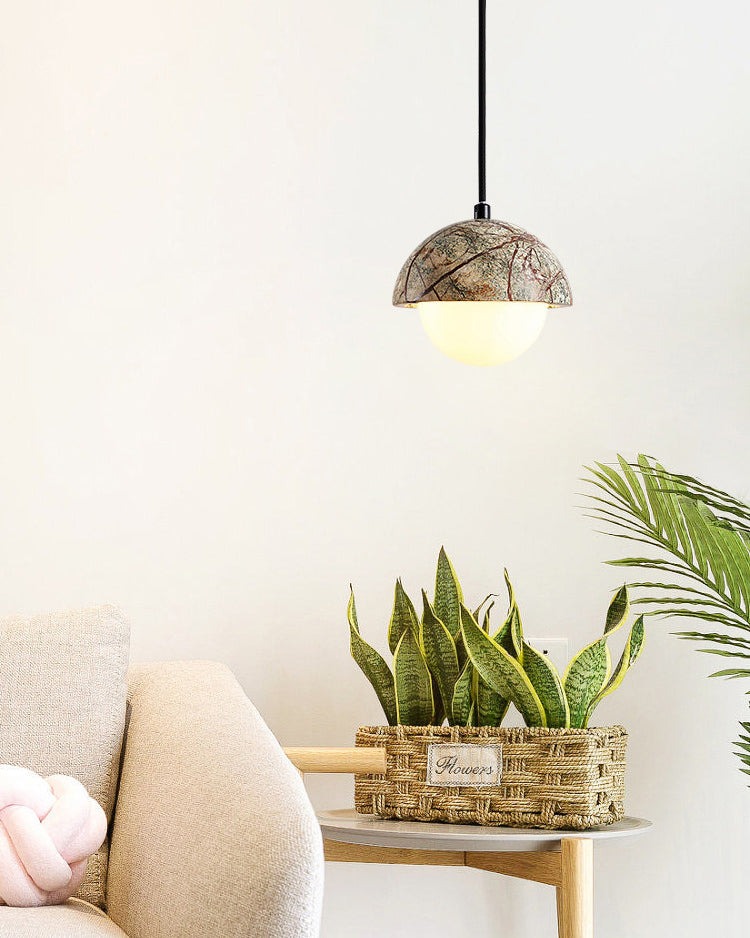 WOMO Travertine Globe Pendant Light - WM3125