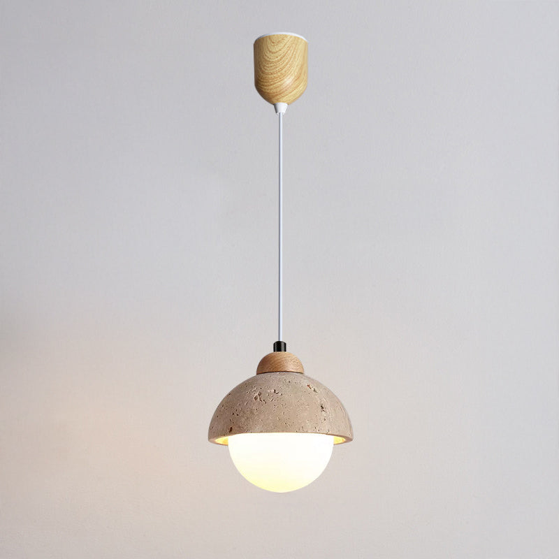 WOMO Travertine Globe Pendant Light - WM3125