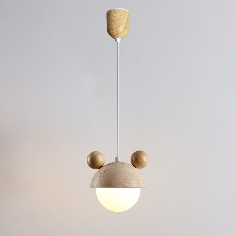 WOMO Travertine Globe Pendant Light - WM3125