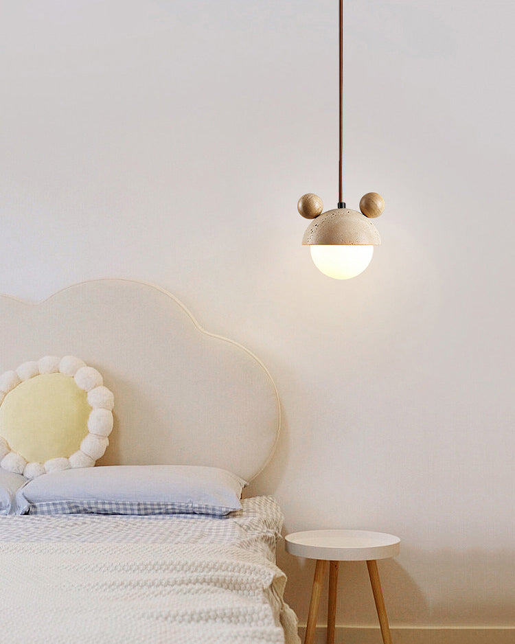 WOMO Travertine Globe Pendant Light - WM3125