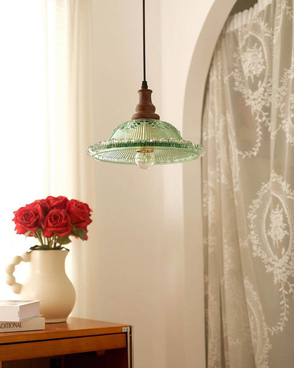WOMO Glass Flower Rise and Fall Pendant Light-WM3160
