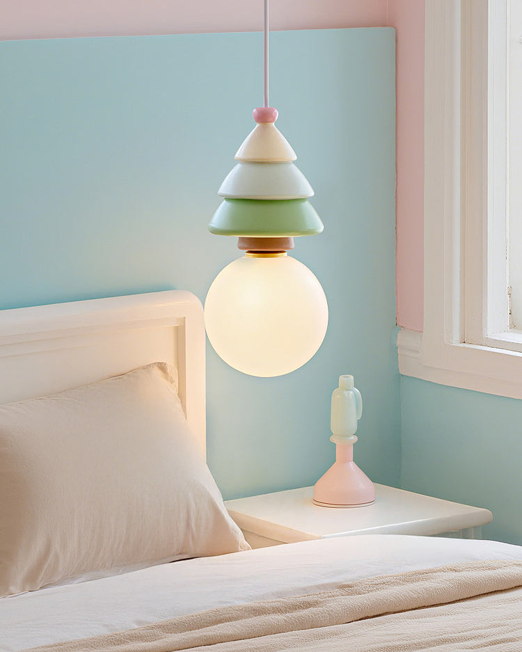 WOMO Christmas Tree Resin Pendant Light-WM3165