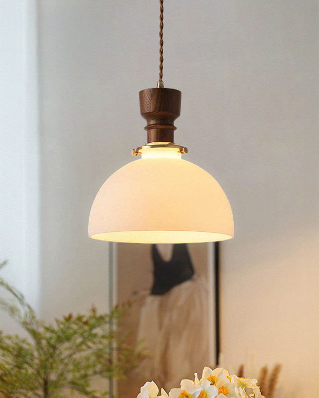 WOMO Frosted Glass Drum Pendant Light-WM3169