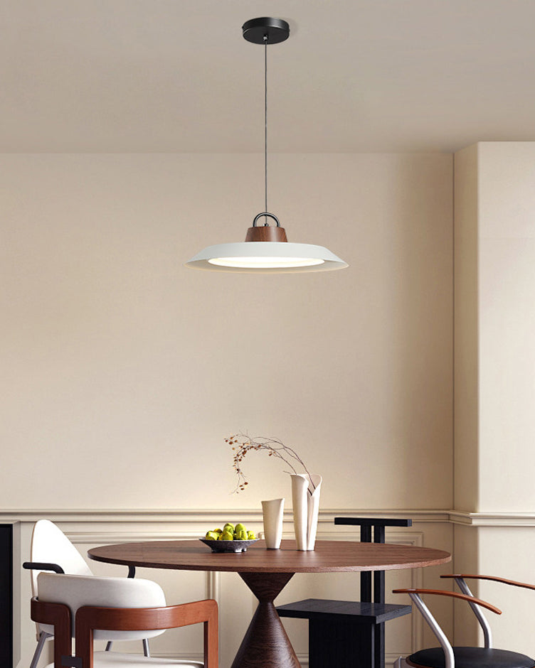 WOMO White Acrylic UFO Pendant Light-WM3175