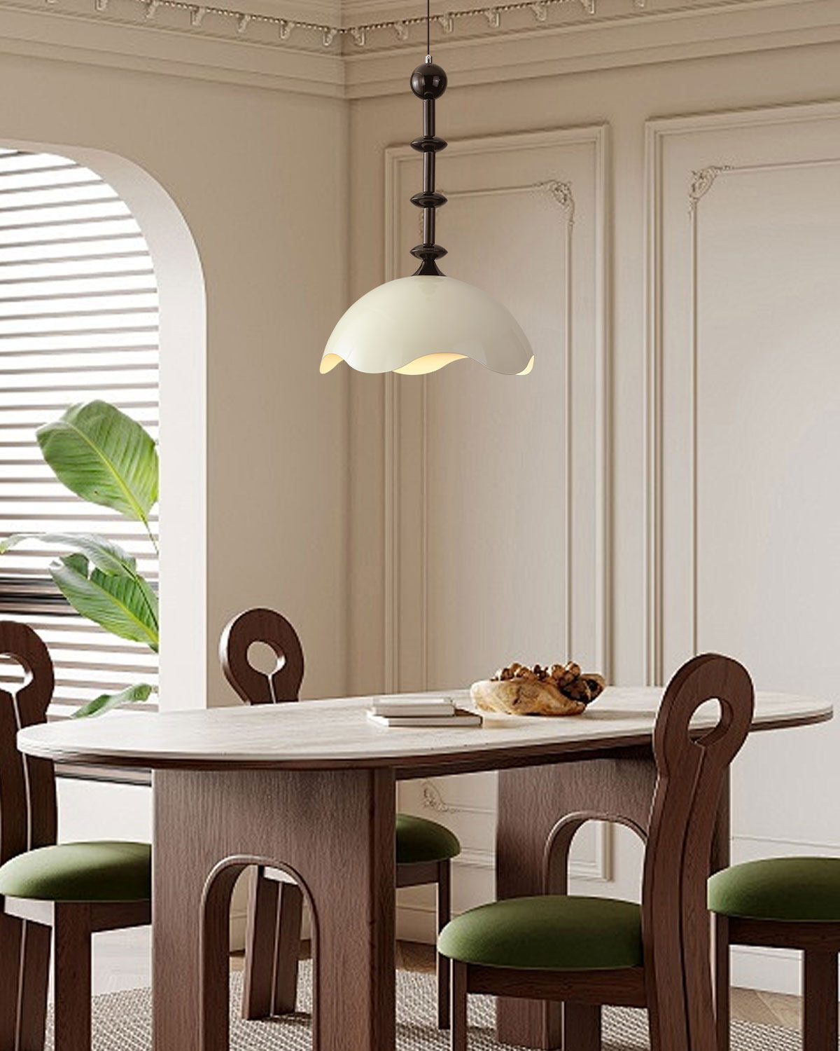 WOMO Metal Eggshell Pendant Light-WM3179