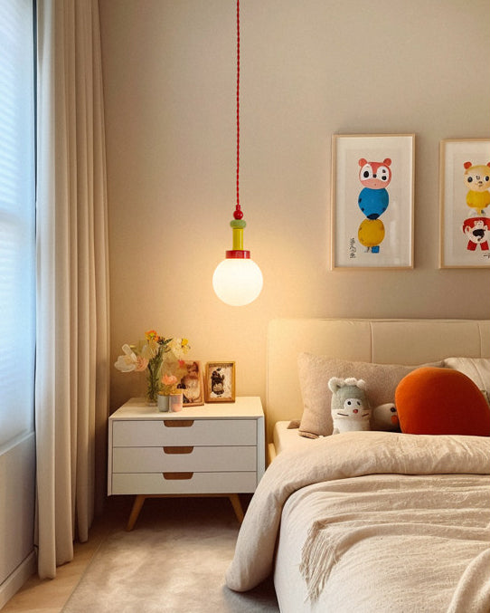 WOMO Glass Globe Children Pendant Light-WM3188