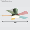 WOMO Scandi Low Profile Ceiling Fan Lamp-WM5086 thumbnail