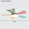 WOMO Scandi Low Profile Ceiling Fan Lamp-WM5086 thumbnail
