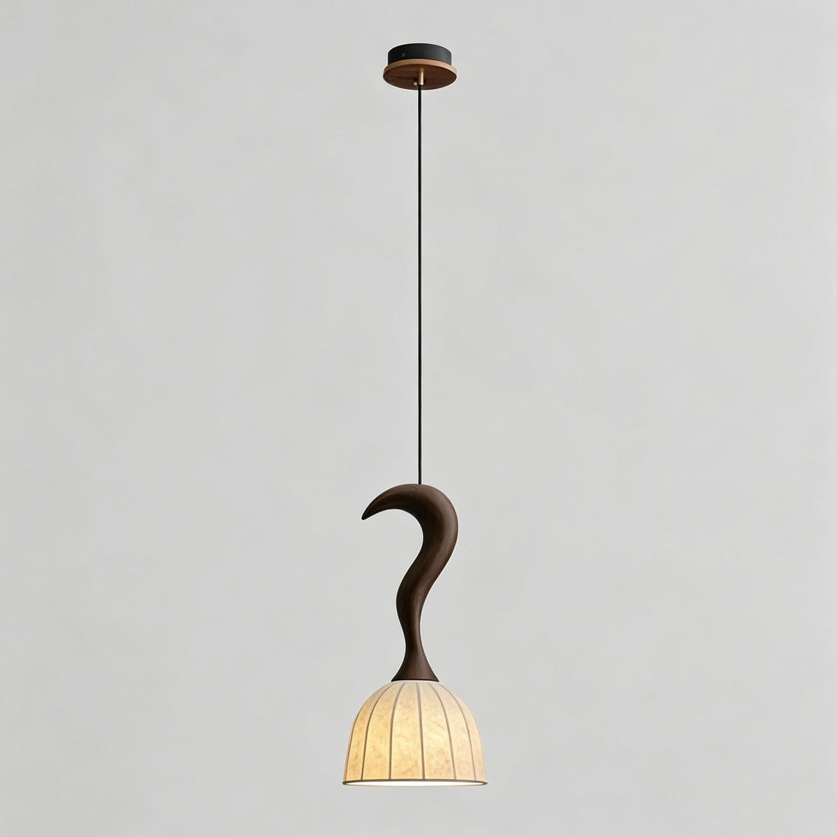 WOMO Wood Dome Shade Pendant Light-WM3268