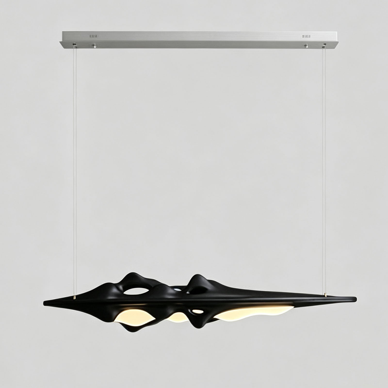 WOMO Mountain‑Shaped Wood Linear Pendant Light-WM3269