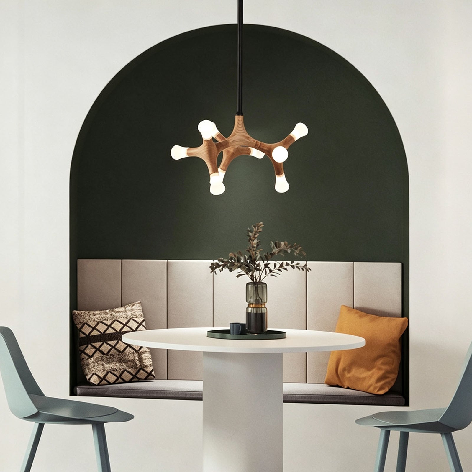 WOMO Tree Branch Wood Chandelier-WM3270