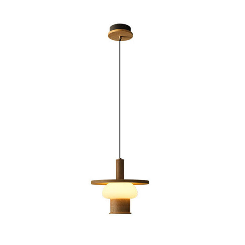 WOMO Disc Wood Pendant Light-WM3278