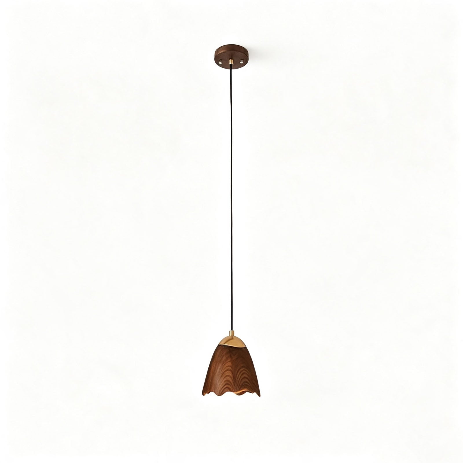 WOMO Bell‑Shade Multi‑Light Wood Pendant Light-WM3286