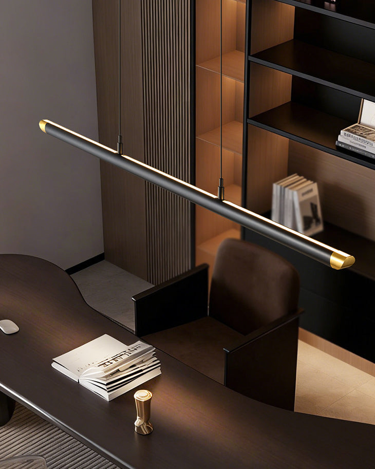 WOMO Black Platinum Linear Pendant Light - WM3287