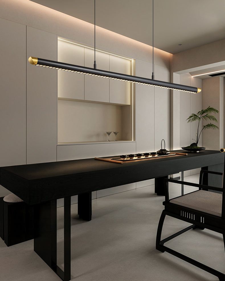 WOMO Black Platinum Linear Pendant Light - WM3287