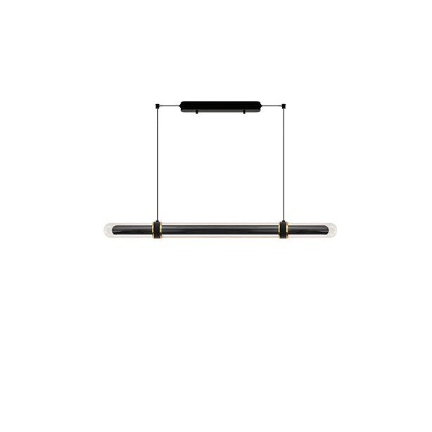 WOMO Black Glass Time tunnel Linear Pendant Light - WM3288