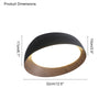 WOMO Wood Grain Asymmetrical Flush Mount Ceiling Light-WM1016 thumbnail