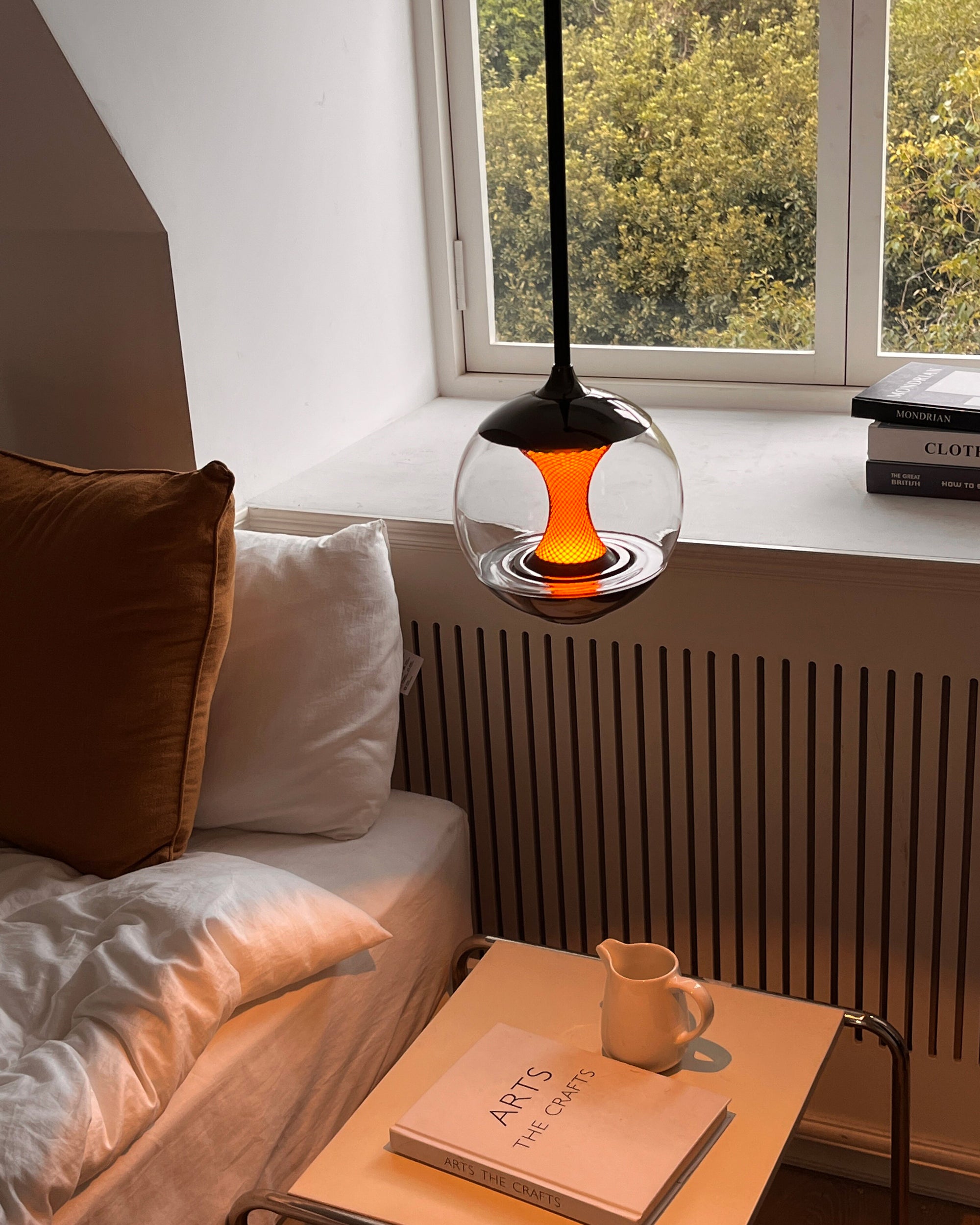 WOMO Glass Globe Afterglow Pendant Light - WM3316