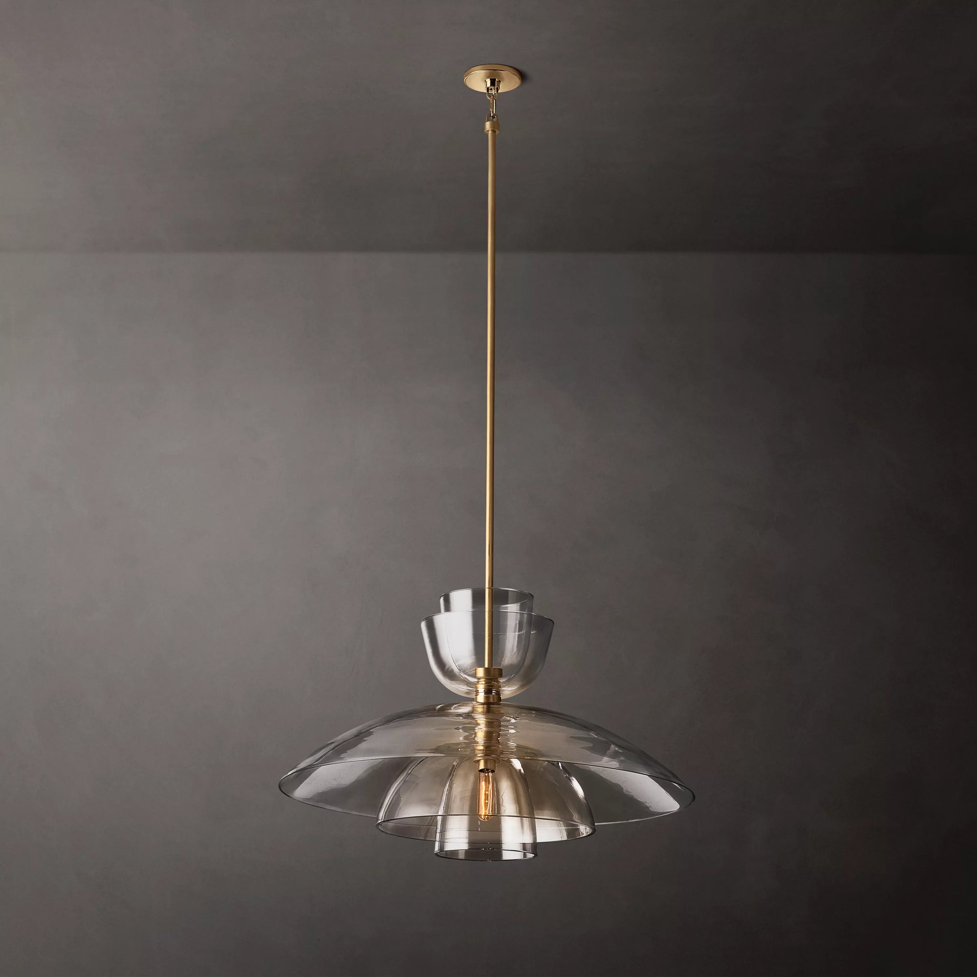WOMO Clear Glass Cloche Pendant Light - Blom