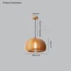 WOMO Pumpkin Wood Pendant Light-WM2105 thumbnail