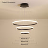 WOMO Tiered Led Ring Chandelier-WM2006 thumbnail