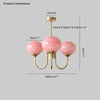 WOMO Pink Glass Globe Arm Chandelier-WM2052 thumbnail