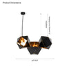 WOMO Long Steel Sculptural Chandelier-WM2076 thumbnail