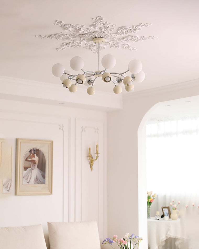 WOMO Space Age Glass Globe Chandelier-WM2290