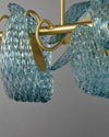 WOMO Peacock Blue Art Glass Linear Chandelier-WM2213c thumbnail