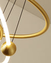 WOMO Tiered Circular Led Brass Chandelier-WM2342 thumbnail