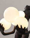 WOMO Sculptural Glass Globe Floor Lamp-WM7083 thumbnail