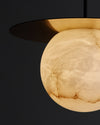 WOMO Disc Globe Alabaster Pendant Light-WM2836 thumbnail